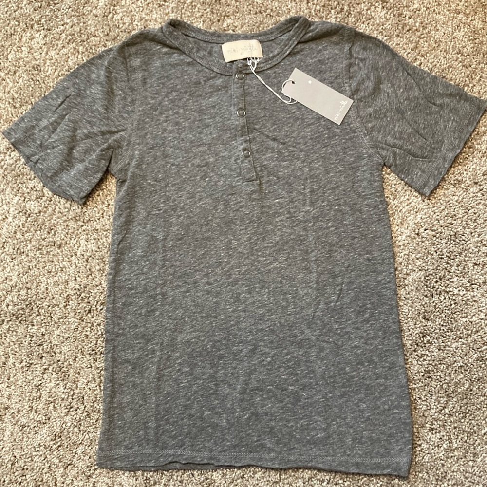 Miki Miette Gray Short Sleeve Tee 4T NWT SOLD AT NORDSTROM